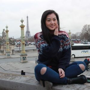 Zara High Waist Distressed Skinny Jeans